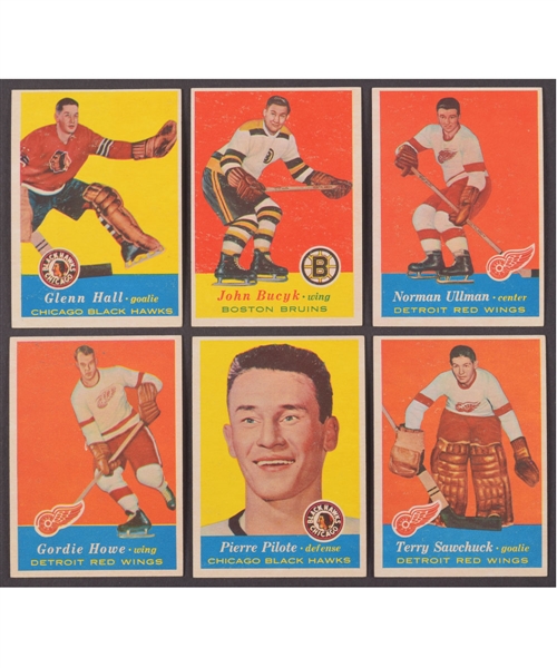 1957-58 Topps Hockey Complete 66-Card Set