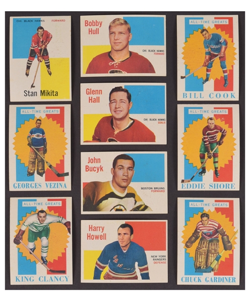 1960-61 Topps Hockey Complete 66-Card Set