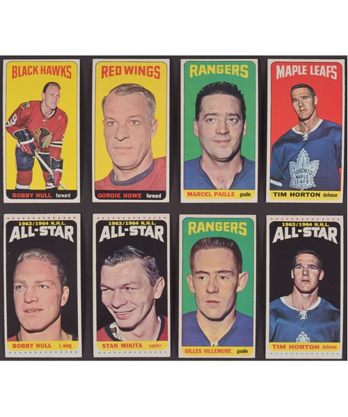 1964-65 Topps Hockey Tall Boys Complete 110-Card Set