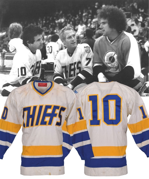 Ned Braden (Michael Ontkean) 1977 Slap Shot Charlestown Chiefs Film-Worn Jersey with His Signed LOA