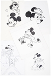 Mickey Mouse and Friends 1960s-1970s Walt Disney Original Advertising Sketches (5)