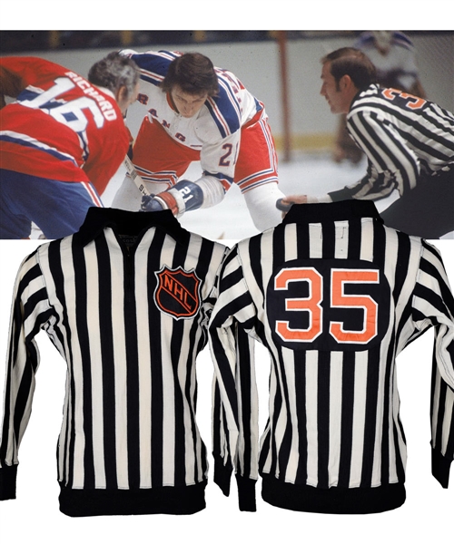 Vintage 1970s NHL Linesman Game-Worn Jersey