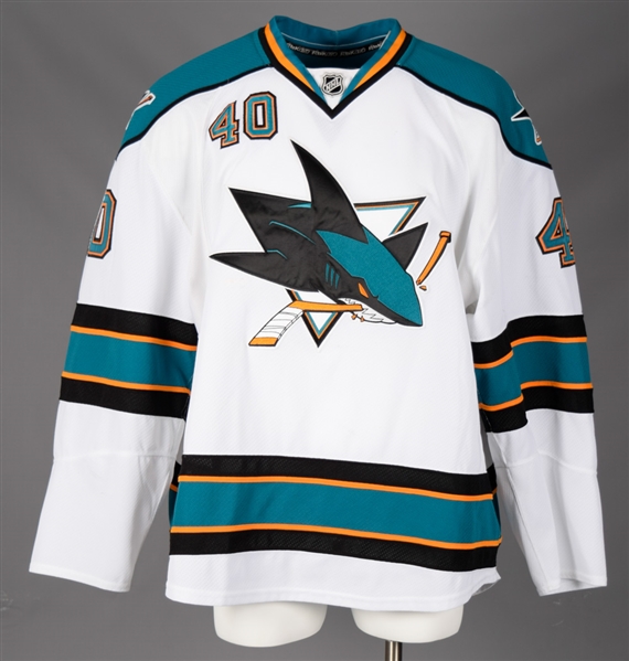 Kent Huskins 2009-10 San Jose Sharks Game-Worn Jersey