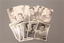 Montreal Canadiens Early-1950s Adolphe Studio Players Photos (18) Plus 1940s/1950s Detroit Red Wings JD McCarthy Postcards (31)