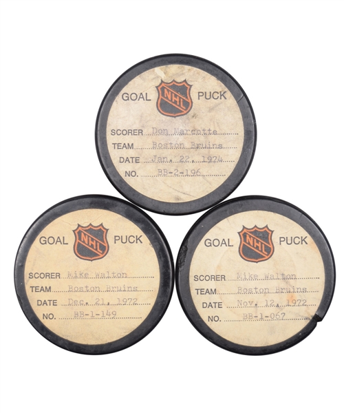 nhl goal pucks