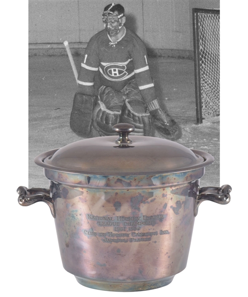 Jacques Plantes 1961-62 Montreal Canadiens NHL Championship Ice Bucket Award (8")