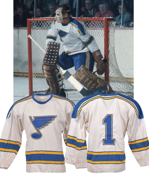 Glenn Halls 1970-71 St. Louis Blues Game-Worn Jersey