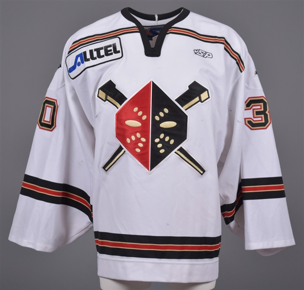 Mike Valleys 2002-03 ECHL Wheeling Nailers Game-Worn Jersey with LOA