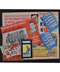1940-63 Wheaties Hockey Collection Including 1958-59 Flip Books Set of 10, 1962-63 Booklet, 1940 Box Panels and More!