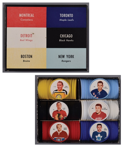 1960-61 Shirriff Hockey Coin Complete Souvenir Set (120) in Original Box