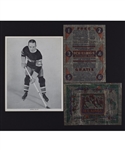 1933-34 World Wide Gum Ice Kings Hockey Wrappers (2) Including Both Variations and Aurele Joliat Premium Photo
