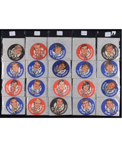 1973-74 Macs Milk Sticker Unopened Near-Set (27/30) Plus Opened Near-Set (25/30)