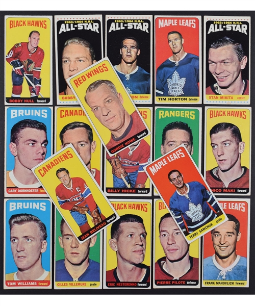 1964-65 Topps Hockey Tall Boys Complete 110-Card Set