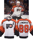 Eric Lindros 1993-94 Philadelphia Flyers Game-Worn Alternate Captains Jersey with His Signed LOA - 44-Goal Season!