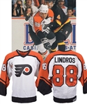 Eric Lindros 1992-93 Philadelphia Flyers Game-Worn Rookie Season Jersey with His Signed LOA - Centennial Patch! - 41-Goal Season!