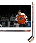 Eric Lindros 1992-93 Philadelphia Flyers Game-Used Rookie Season Titan Sticks (2) with His Signed LOA