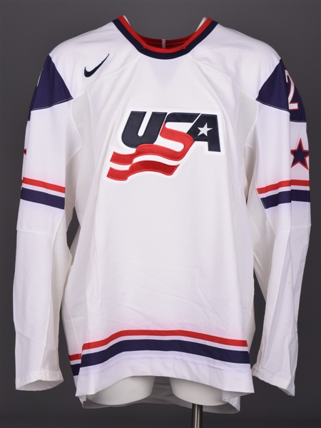 Eric Tangradis 2009 IIHF World Junior Championships Team USA Game-Worn Jersey