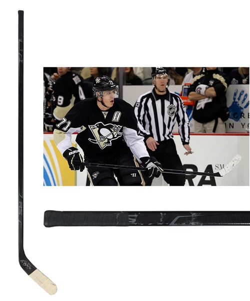 Evgeni Malkins 2011-12 Pittsburgh Penguins Signed Easton Game-Used Stick - Art Ross and Hart Memorial Trophies Season!