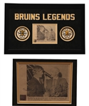 "Bruins Legends" Eddie Shore and Bobby Orr Boston Bruins Dual-Signed Framed Display