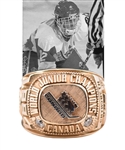 Ed Chynoweths 1994 World Junior Championships Team Canada 10K Gold Ring from Family with LOA - Won Gold Medal!