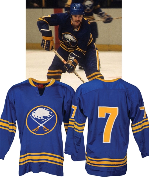 Rick Martins 1977-78 Buffalo Sabres Game-Worn Jersey ! Team Repairs!