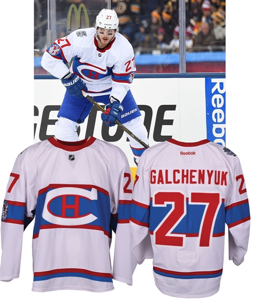 Alex Galchenyuks 2016 Montreal Canadiens Game-Worn Winter Classic Jersey with Team LOA - Worn in the Second Period