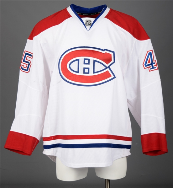 Michael Blundens 2011-12 Montreal Canadiens Game-Worn Jersey with Team LOA