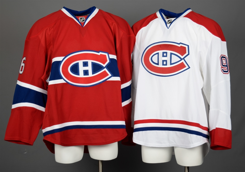 Steve Quailers 2012-13 Montreal Canadiens Game-Issued Home and Away Jerseys with Team LOA