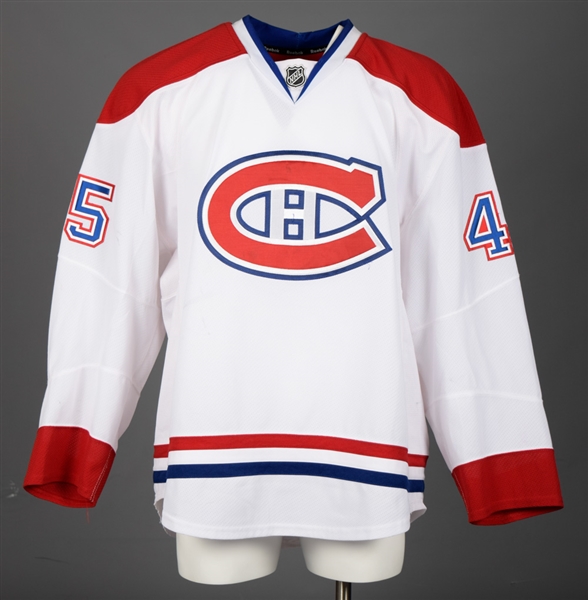 Michael Blundens 2012-13 Montreal Canadiens Game-Worn Jersey with Team LOA