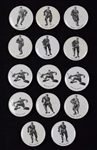 Montreal Canadiens 1970-72 Pin-Back Button Collection of 14