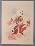 Wayne Gretzky "1984 Canada Cup" Signed Limited-Edition Lithograph (24” x 18”) by Steven Csorba #65/250 with LOA