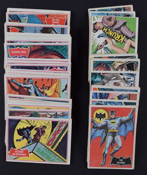 1966 O-Pee-Chee Batman "Black Bat" Complete 55-Card Set and "Red Bat" Complete 44-Card Set