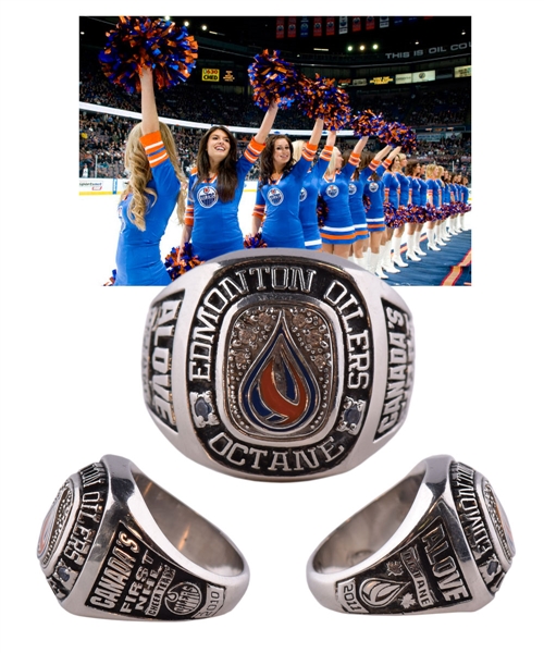 Edmonton Oilers 2010-11 Octane Cheerleading Team Inaugural Season Ring