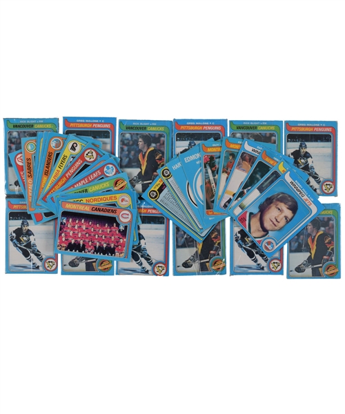 1979-80 O-Pee-Chee Hockey Near Complete Set (395/396) Collection of 45!