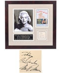 Marilyn Monroe Signed "The Seven Year Itch" Framed Display with PSA/DNA LOA (19 ½” x 20 ½”)