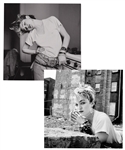 Madonna Original Print Collection of 2 Signed by Photographer Richard Corman with LOAs (20" x 20")
