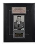 Famed FBI Agent Eliot Ness Signed Check and Original Wire Photograph Framed Display with LOAs (14 1/4" x 18 1/4") 