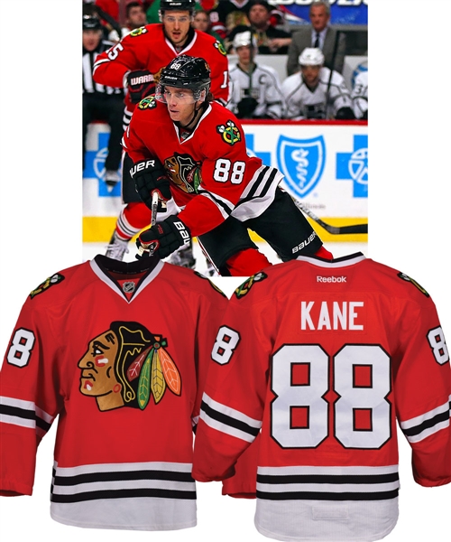 Patrick Kanes 2015-16 Chicago Black Hawks Game-Worn Jersey with Team LOA - Photo-Matched! - Art Ross and Hart Memorial Trophy Season!