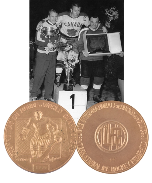 George Gosselins 1959 IIHF World Championships Gold Medal Awarded to Canada (Belleville McFarlands)