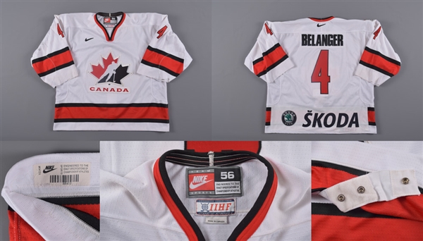 Chris Belangers Early-2000s Canada National Team Game-Worn Jerseys (4)