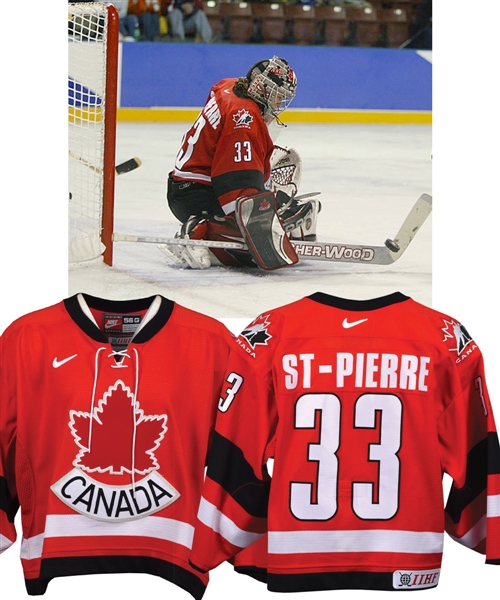 Kim St. Pierres 2002 Winter Olympics Team Canada Game-Worn Jersey