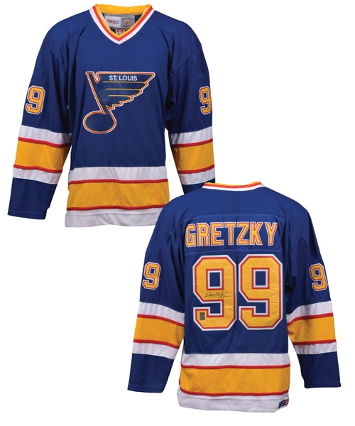 Wayne Gretzky Signed St. Louis Blues Jersey from WGA