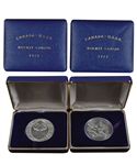 Vintage 1972 Canada-Russia Series Commemorative Silver Coin in Original Case Collection of 2