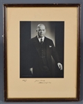 Canadian Prime Minister Mackenzie King Signed Framed Portrait by Yousuf Karsh (18" x 23") 