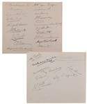 Circa 1902 Album Card Signed by 29 Including Canadian Prime Minister Wilfrid Laurier Plus British, South Africa and Australian Politicians and Other Notables (9 ½” x 11”) 