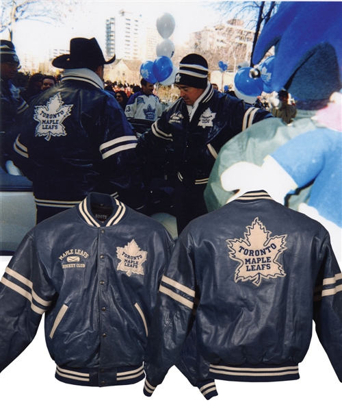 Frank Mahovlichs Toronto Maple Leafs "1999 MLG Closing Ceremonies" Event-Worn Team Leather Jacket by Roots with His Signed LOA