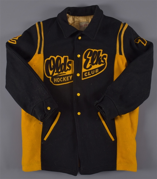 1960-61 Olds Elks Hockey Club Team Jacket, Sean OConnors 2007-08 Phoenix Roadrunners Game-Worn Jersey & Early-2010s Lloydminster Border Kings Game-Worn Jersey