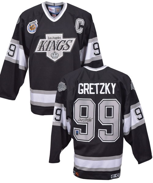 Wayne Gretzky Signed 1992-93 Los Angeles Kings Captains Jersey with Centennial Patch