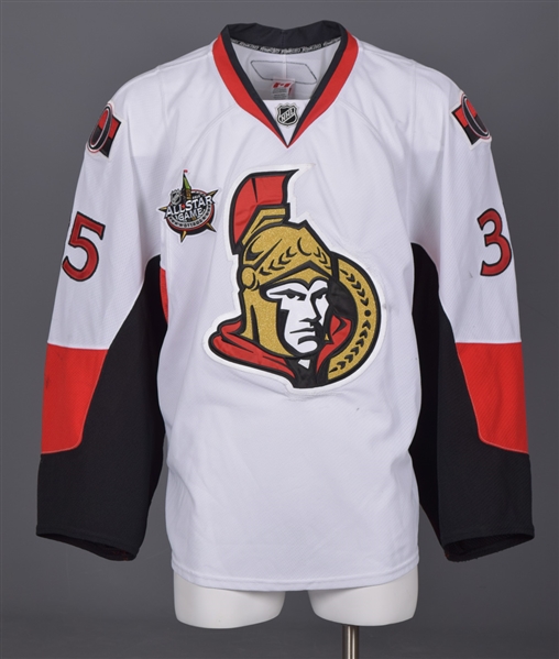 Alex Aulds 2011-12 Ottawa Senators Game-Worn Jersey with Team COA - Team Repairs! All-Star Game Patch!