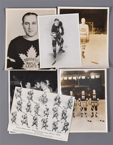 Vintage Hockey Photo Collection Including Numerous Montreal Maroons Photos